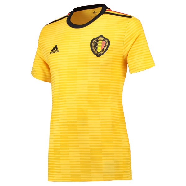 Camiseta Bélgica Segunda equipo Mujer 2018 Amarillo